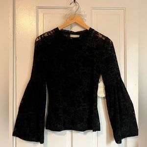 NWT Altar’d State Lace & Velvet shirt - Small